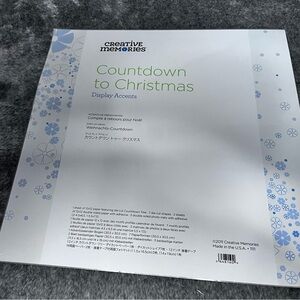 Creative Memories 2011 Countdown To Christmas Display Accents 12x12